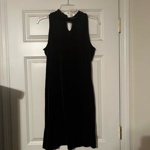 Velvet high neck dress